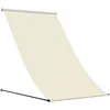 Image de Auvent rétractable crème 150x150 m tissu et acier