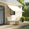 Image de vidaXL Auvent rétractable crème 200x150 m tissu et acier