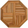 Image de vidaXL Dessus de Table 50x50x2,5 cm octogonal Bois de Teck Massif, Dessus de Table de Rechange, Plateau de Table en Bois, Planche de Remplacement