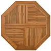 Image de vidaXL Dessus de Table 60x60x2,5 cm octogonal Bois de Teck Massif, Dessus de Table de Rechange, Plateau de Table en Bois, Planche de Remplacement