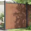 Image de vidaXL Panneau de clôture marron 173x186 cm WPC