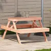 Image de vidaXL Table de pique-nique 105x134x75 cm bois massif de douglas