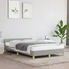 Image de vidaXL Cadre de lit sans matelas gris clair 120x190 cm tissu