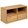 Image de vidaXL Meuble TV, Armoire de Télévision avec Rangement, Meuble Télé Salon Salle de Séjour Intérieur, Moderne, Chêne Bois de Pin Massif