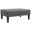 Image de vidaXL Repose-Pied, Tabouret de Canapé, Pouf de Salon, Meuble de Salle de Séjour Chambre à Coucher Maison Intérieur, Gris Similicuir