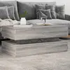 Image de vidaXL Table basse avec lumières LED gris sonoma 90x50x40 cm
