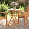 Image de vidaXL Table pliable de jardin Ø60x75 cm bois d'acacia massif