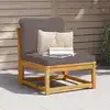 Image de vidaXL Salon de jardin avec coussins bois massif d'acacia