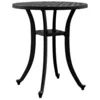 Image de vidaXL Table de Jardin Noir Ø48x53 cm Aluminium coulé, Table, Table de Patio, Meuble d’extérieur, Table d’extérieur, Meuble de Jardin, Meuble de Patio