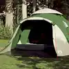 Image de vidaXL Tente de camping à dôme 3 personnes vert libération rapide