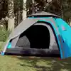 Image de vidaXL Tente de camping à dôme 4 personnes bleu libération rapide