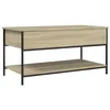 Image de vidaXL Table Basse chêne Sonoma 100x50x50cm Bois d'ingénierie et métal