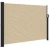 Image de vidaXL Auvent latéral rétractable Beige 140x500 cm, écran d’intimité de Jardin, Brise-Vue de Balcon, écran d'extérieur, Brise-Vue d'extérieur