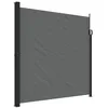 Image de vidaXL Auvent Latéral Rétractable, Brise-Vue de Jardin, Écran de Protection, Écran de Balcon Terrasse Arrière-Cour Extérieur, Anthracite 200x500 cm