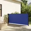 Image de vidaXL Auvent latéral rétractable bleu 140x600 cm