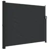 Image de vidaXL Auvent Latéral Rétractable, Brise-Vue de Jardin, Écran de Protection, Écran de Balcon Terrasse Arrière-Cour Extérieur, Noir 160x600 cm