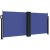 Image de vidaXL Auvent latéral rétractable Bleu 100x600 cm, écran d’intimité de Jardin, Brise-Vue de Balcon, écran d'extérieur, Brise-Vue d'extérieur