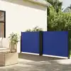 Image de vidaXL Auvent latéral rétractable bleu 100x600 cm