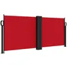 Image de vidaXL Auvent latéral rétractable Rouge 100x600 cm, écran d’intimité de Jardin, Brise-Vue de Balcon, écran d'extérieur, Brise-Vue d'extérieur