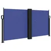Image de vidaXL Auvent Latéral Rétractable, Brise-Vue de Jardin, Écran de Protection, Écran de Balcon Terrasse Arrière-Cour Extérieur, Bleu 120x600 cm