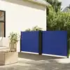 Image de vidaXL Auvent latéral rétractable bleu 120x600 cm