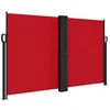 Image de vidaXL Auvent Latéral Rétractable, Brise-Vue de Jardin, Écran de Protection, Écran de Balcon Terrasse Arrière-Cour Extérieur, Rouge 140x600 cm