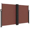 Image de vidaXL Auvent Latéral Rétractable, Brise-Vue de Jardin, Écran de Protection, Écran de Balcon Terrasse Arrière-Cour Extérieur, Marron 140x600 cm
