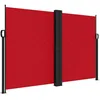 Image de vidaXL Auvent Latéral Rétractable, Brise-Vue de Jardin, Écran de Protection, Écran de Balcon Terrasse Arrière-Cour Extérieur, Rouge 160x600 cm