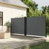 Image de vidaXL Auvent latéral rétractable anthracite 160x600 cm