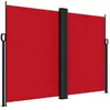 Image de vidaXL Auvent Latéral Rétractable, Brise-Vue de Jardin, Écran de Protection, Écran de Balcon Terrasse Arrière-Cour Extérieur, Rouge 180x600 cm