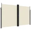 Image de vidaXL Auvent Latéral Rétractable, Brise-Vue de Jardin, Écran de Protection, Écran de Balcon Terrasse Arrière-Cour Extérieur, Crème 200x600 cm