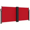 Image de vidaXL Auvent latéral rétractable Rouge 100x1000 cm, écran d’intimité de Jardin, Brise-Vue de Balcon, écran d'extérieur, Brise-Vue d'extérieur