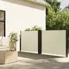 Image de vidaXL Auvent latéral rétractable crème 120x1000 cm