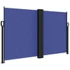 Image de vidaXL Auvent latéral rétractable Bleu 140 x 1000 cm, écran d’intimité de Jardin, Brise-Vue de Balcon, écran d'extérieur, Brise-Vue d'extérieur