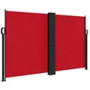 Image de vidaXL Auvent latéral rétractable Rouge 140x1000 cm, écran d’intimité de Jardin, Brise-Vue de Balcon, écran d'extérieur, Brise-Vue d'extérieur