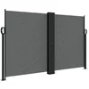 Image de vidaXL Auvent latéral rétractable Anthracite 140x1000 cm, écran d’intimité de Jardin, Brise-Vue de Balcon, écran d'extérieur, Brise-Vue d'extérieur