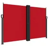 Image de vidaXL Auvent Latéral Rétractable, Brise-Vue de Jardin, Écran de Protection, Écran de Balcon Terrasse Arrière-Cour Extérieur, Rouge 160x1000 cm