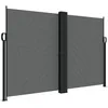 Image de vidaXL Auvent Latéral Rétractable, Brise-Vue de Jardin, Écran de Protection, Écran de Balcon Terrasse Arrière-Cour Extérieur, Anthracite 160x1000 cm