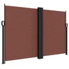 Image de vidaXL Auvent Latéral Rétractable, Brise-Vue de Jardin, Écran de Protection, Écran de Balcon Terrasse Arrière-Cour Extérieur, Marron 160x1000 cm