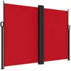 Image de vidaXL Auvent Latéral Rétractable, Brise-Vue de Jardin, Écran de Protection, Écran de Balcon Terrasse Arrière-Cour Extérieur, Rouge 180x1000 cm