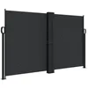 Image de vidaXL Auvent Latéral Rétractable, Brise-Vue de Jardin, Écran de Protection, Écran de Balcon Terrasse Arrière-Cour Extérieur, Noir 140x1200 cm