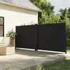 Image de vidaXL Auvent latéral rétractable noir 180x1200 cm