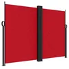 Image de vidaXL Auvent Latéral Rétractable, Brise-Vue de Jardin, Écran de Protection, Écran de Balcon Terrasse Arrière-Cour Extérieur, Rouge 180x1200 cm