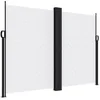 Image de vidaXL Auvent latéral rétractable Blanc 180x1200 cm