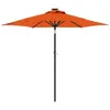 Image de vidaXL Parasol de Jardin avec mât en Acier Terre Cuite 225x225x212 cm, Parasol, Parasol d'extérieur, Parasol de terrasse, Parapluie