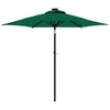 Image de vidaXL Parasol de jardin avec mât en acier vert 225x225x212 cm, parasol, parasol d'extérieur, parasol de terrasse, parapluie, parapluie d'extérieur