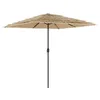 Image de vidaXL Parasol de jardin avec mât en acier marron 248x248x248 cm, parasol, parasol d'extérieur, parasol de patio, parapluie, parasol de terrasse