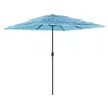 Image de vidaXL Parasol de Jardin avec mât en Acier Bleu 248x248x248 cm