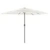 Image de vidaXL Parasol de jardin avec mât en acier blanc 300x200x250 cm, parasol, parasol d'extérieur, parasol de patio, parapluie, parasol de terrasse