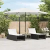 Image de vidaXL Parasol de jardin avec mât en acier blanc 388x388x248 cm